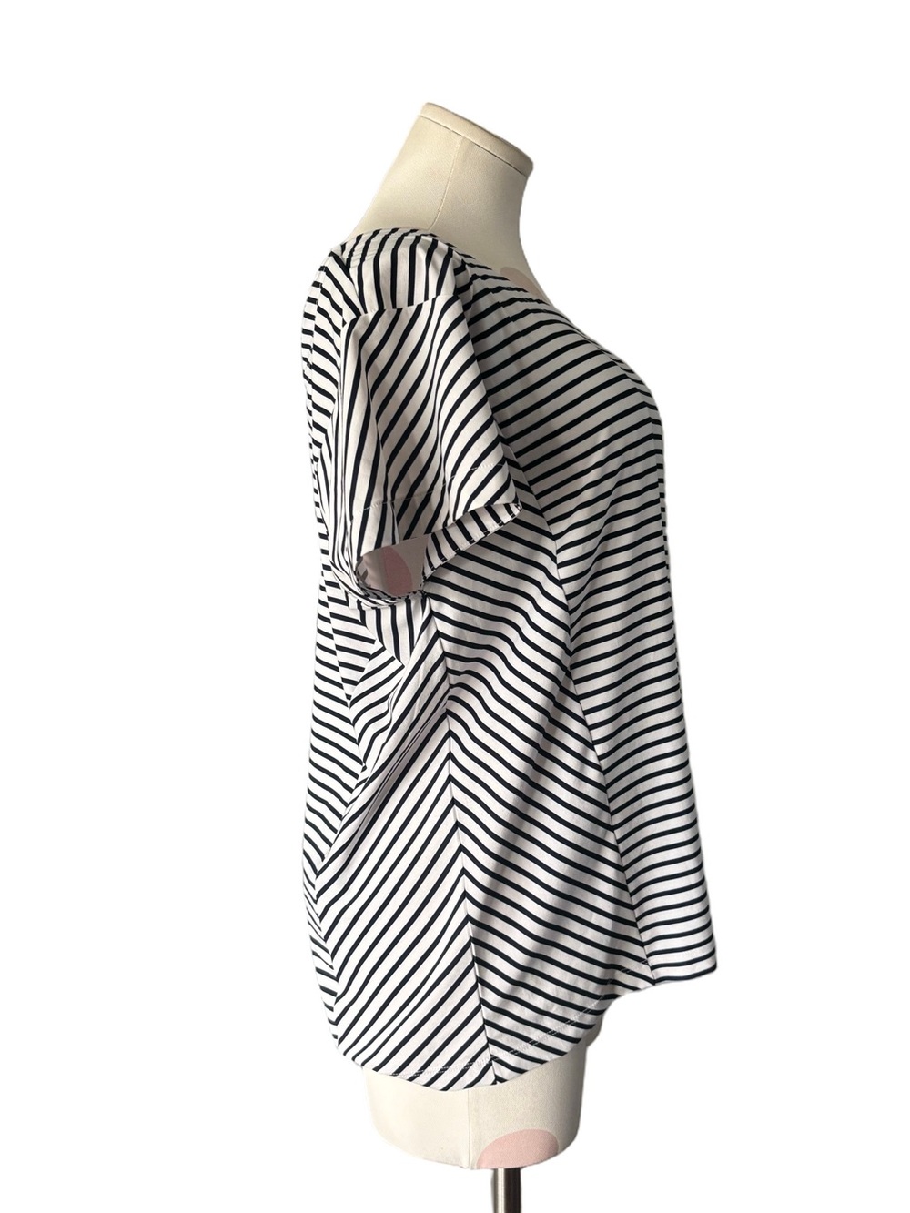 Helly Hansen Striped Short Sleeve Top – White Navy – large - Picture 3 of 8